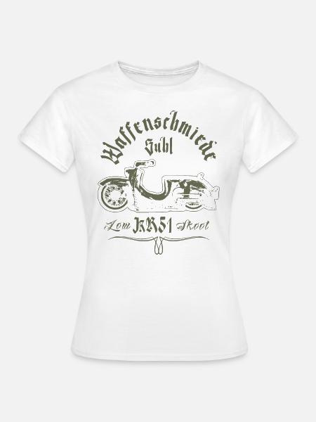 SIMSON KR51 - Low Skool - IFA DDR - Suhl - NVA - Frauen T-Shirt - Weiß