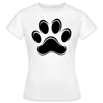 Pate de Chien - T-shirt Femme - blanc - Devant - AI Model Female 172 dark (172cm)
