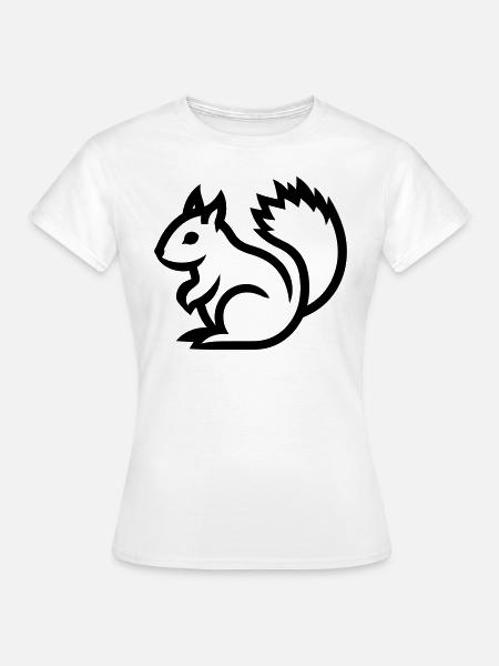 Eichhörnchen - Frauen T-Shirt - Weiß