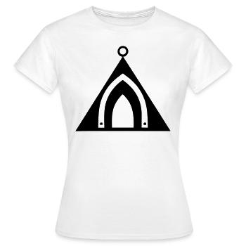 tente de camping - T-shirt Femme - blanc - Devant - AI Model Female 172 dark (172cm)