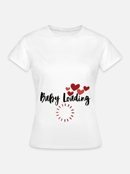 Baby Loading - Schwangerschaft - Frauen T-Shirt - Weiß