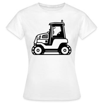 bulldozer - T-shirt Femme - blanc - Devant - AI Model Female 172 dark (172cm)