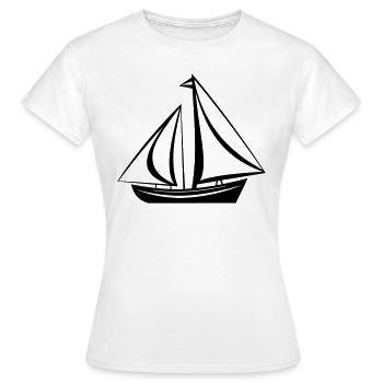Segelschiff - Frauen T-Shirt - Weiß - Vorne - AI Model Female 172 dark (172cm)