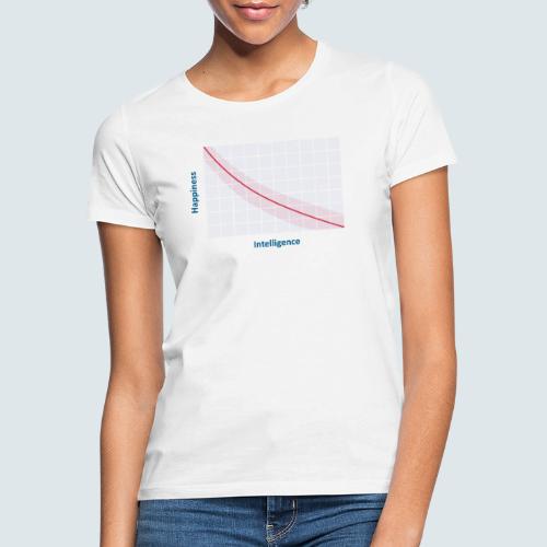intelligence vs happiness - Frauen T-Shirt