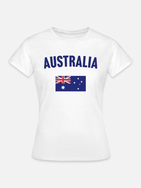 Australien Flagge - Frauen T-Shirt - Weiß