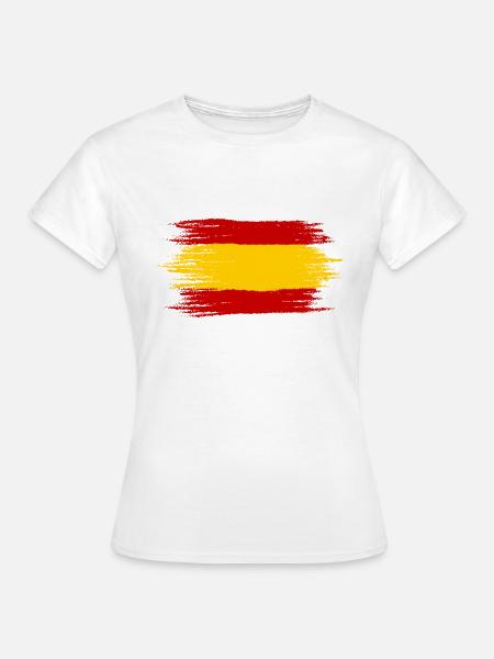 Spanien Flagge - Frauen T-Shirt - Weiß