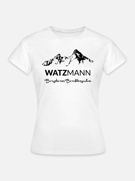 Berg Watzmann Berchtesgaden - Höhe 2713m ermittelt - Frauen T-Shirt - Weiß