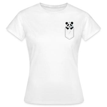 Pocket Panda - Women's T-Shirt - white - Front - AI Model Female 172 dark (172cm)