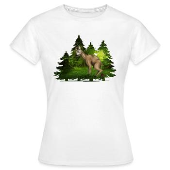 OPEN AIR SHIT - Frauen T-Shirt - Weiß - Vorne - AI Model Female 172 dark (172cm)