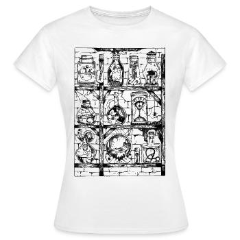 Dreams Dreams Lab Laboratory Sablier Sablier - T-shirt Femme - blanc - Devant - AI Model Female 172 dark (172cm)