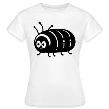 Raupe - Frauen T-Shirt - Weiß - Vorne - AI Model Female 172 dark (172cm)
