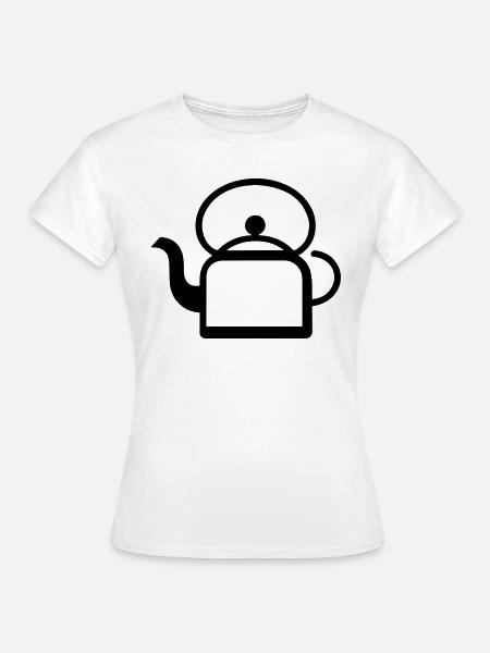 Teekanne - Frauen T-Shirt - Weiß
