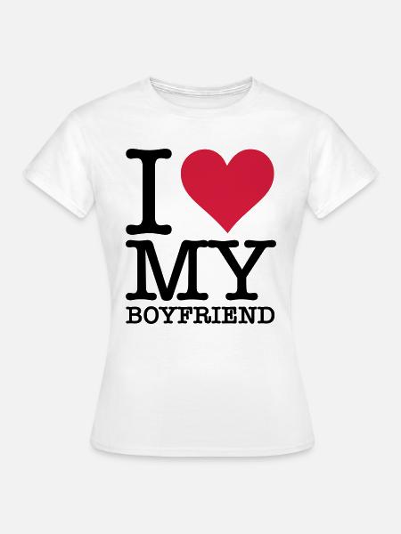 Ich liebe meinen Freund! - Frauen T-Shirt - Weiß