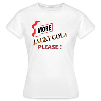 1 Plus Jacky Cola - T-shirt Femme - blanc - Devant - AI Model Female 172 dark (172cm)