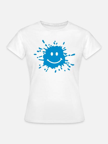 Smiley Gesicht - Frauen T-Shirt - Weiß