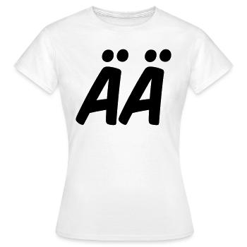 ÄÄ - T-shirt Femme - blanc - Devant - AI Model Female 172 dark (172cm)