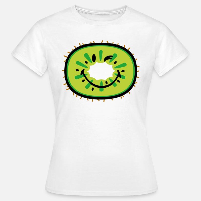 Kiwi sorridente - Maglietta da donna - bianco