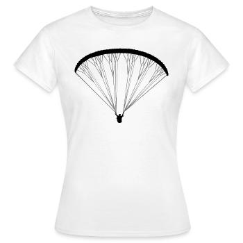 Gleitschirmflieger - Frauen T-Shirt - Weiß - Vorne - AI Model Female 172 dark (172cm)