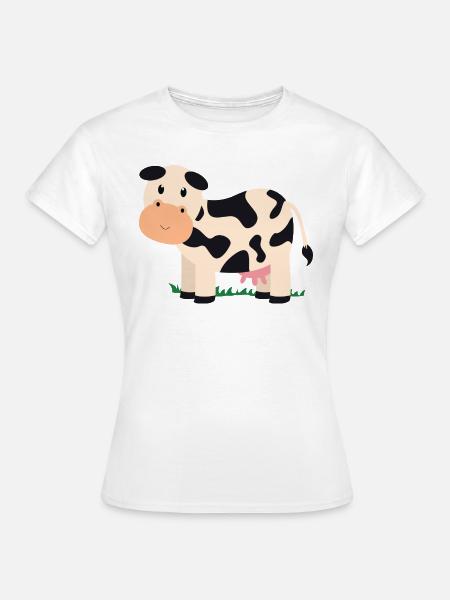 Kuh - Frauen T-Shirt - Weiß