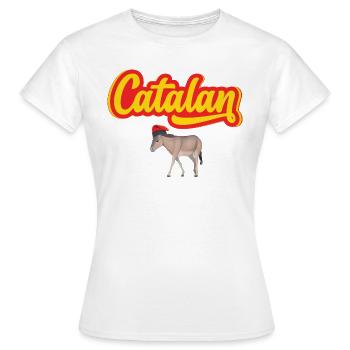 Catalan Ane Catalan Barratina Cadeau Régional - T-shirt Femme - blanc - Devant - AI Model Female 172 dark (172cm)