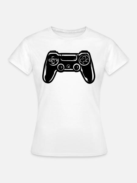 GamePad Zocker Shirt - Frauen T-Shirt - Weiß