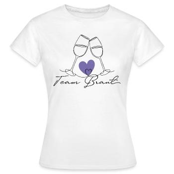 Poltern mit Stil - Frauen T-Shirt - Weiß - Vorne - AI Model Female 172 dark (172cm)