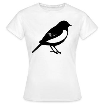 Oiseau - T-shirt Femme - blanc - Devant - AI Model Female 172 dark (172cm)
