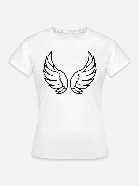 Engelsflügel - Frauen T-Shirt - Weiß