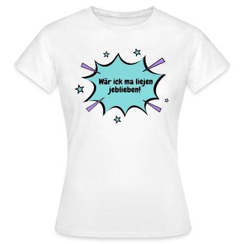 Berlin serait resté avec moi - T-shirt Femme - blanc - Devant - AI Model Female 172 dark (172cm)