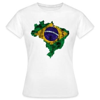 bresil - T-shirt Femme - blanc - Devant - AI Model Female 172 dark (172cm)