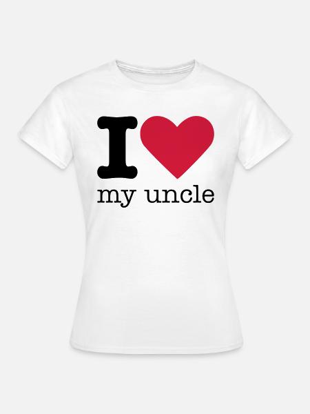 I Love My Uncle - T-shirt dam - vit