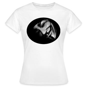 anonyme - T-shirt Femme - blanc - Devant - AI Model Female 172 dark (172cm)