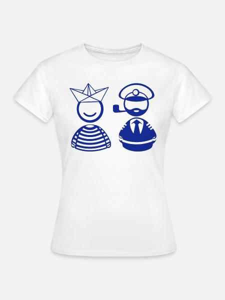 Matrose & Kapitän - Frauen T-Shirt - Weiß