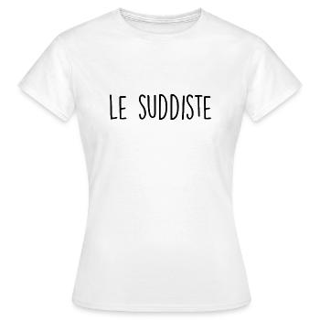 Le Suddiste teeshirt sud soleil provence cool - T-shirt Femme - blanc - Devant - AI Model Female 172 dark (172cm)
