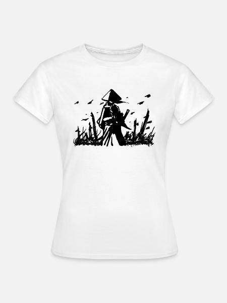 Samurai - Frauen T-Shirt - Weiß