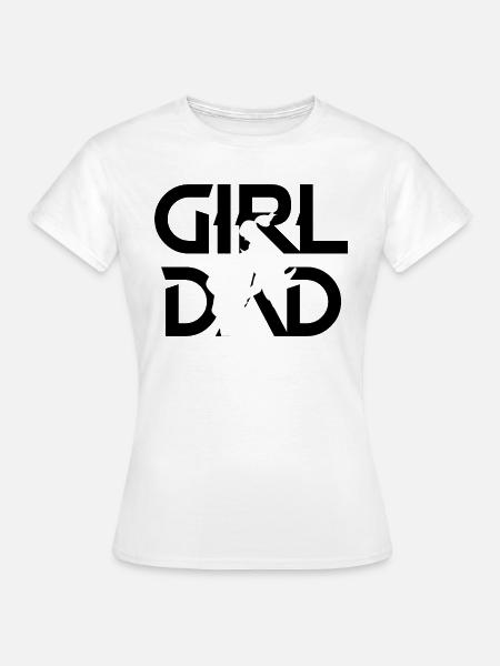 Mädchen und Papa Papa Mädchen - Frauen T-Shirt - Weiß