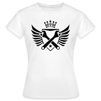 Armoiries de l’artisanat - T-shirt Femme - blanc - Devant - AI Model Female 172 dark (172cm)