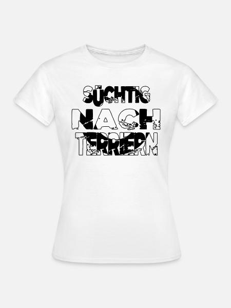 bachhund tier spaß windhund pudel lustig - Frauen T-Shirt - Weiß