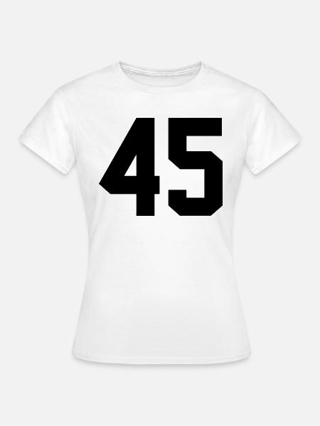 45 - Frauen T-Shirt - Weiß