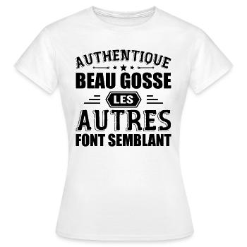 Authentisches gutaussehendes Kind - Frauen T-Shirt - Weiß - Vorne - AI Model Female 172 dark (172cm)