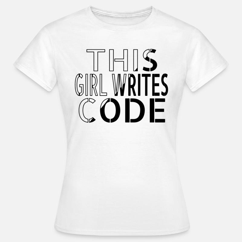 humor coding information technology statement - Women's T-Shirt - white