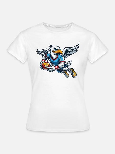 Der Möwe-Beachhandballer - Frauen T-Shirt - Weiß