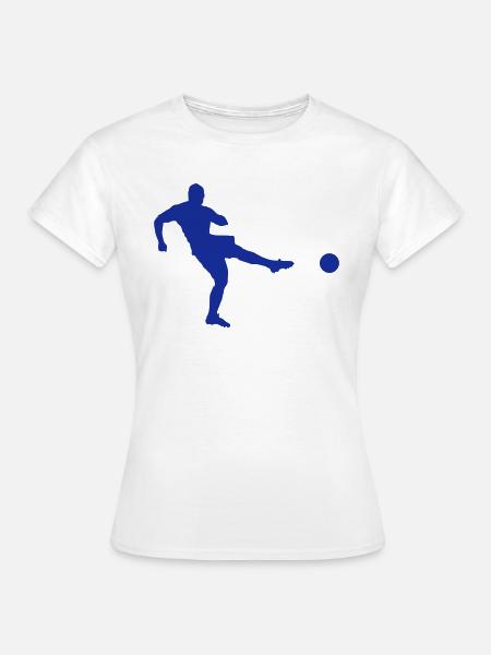 fussball1 - Frauen T-Shirt - Weiß