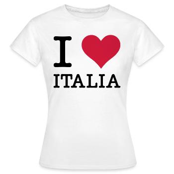 I Love Italia - Frauen T-Shirt - Weiß - Vorne - AI Model Female 172 dark (172cm)
