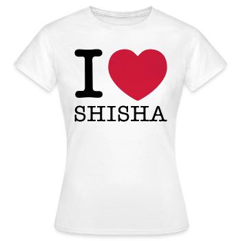 j'aime shisha - T-shirt Femme - blanc - Devant - AI Model Female 172 dark (172cm)