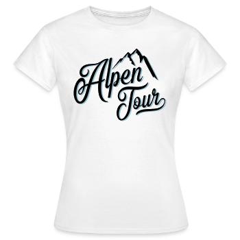 alpen tour - Frauen T-Shirt - Weiß - Vorne - AI Model Female 172 dark (172cm)