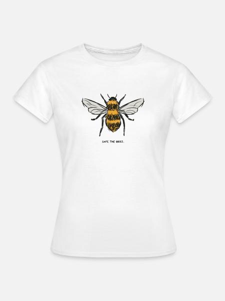 Realistische Bienen Illustration - Frauen T-Shirt - Weiß
