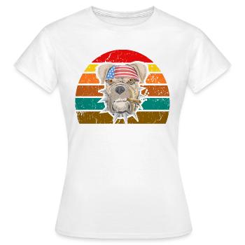 Hund - Frauen T-Shirt - Weiß - Vorne - AI Model Female 172 dark (172cm)