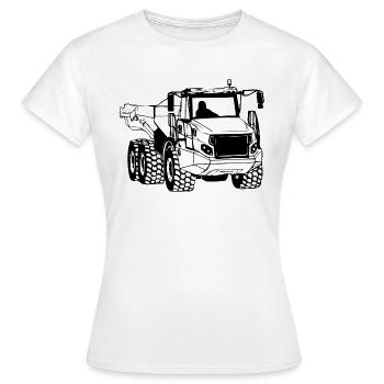 Camion à benne basculante - camion - camion - T-shirt Femme - blanc - Devant - AI Model Female 172 dark (172cm)