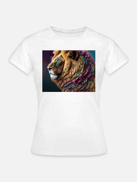 Löwe - Frauen T-Shirt - Weiß